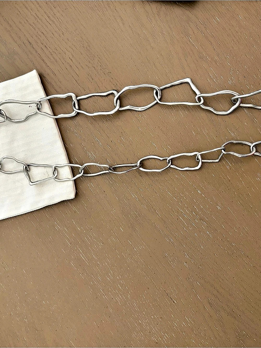 Silver-Tone Link Chain Necklace